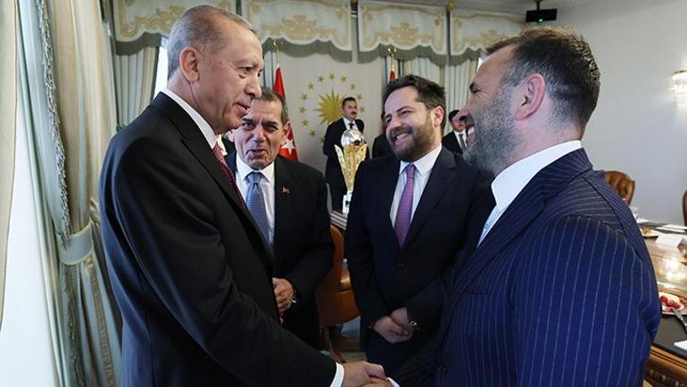 Cumhurbaşkanı Erdoğan, Galatasaray’ı kabul etti