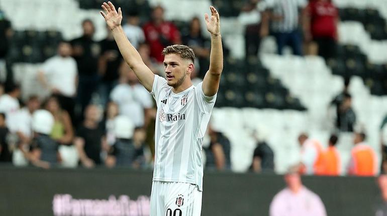 (ÖZET) Beşiktaş - Tirana maç sonucu: 3-1 | Avantajı Semih Kılıçsoy getirdi