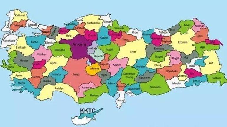 Türkiyedeki 81 ilin adında bu dört harften hangisi diğer üçünden daha az bulunur