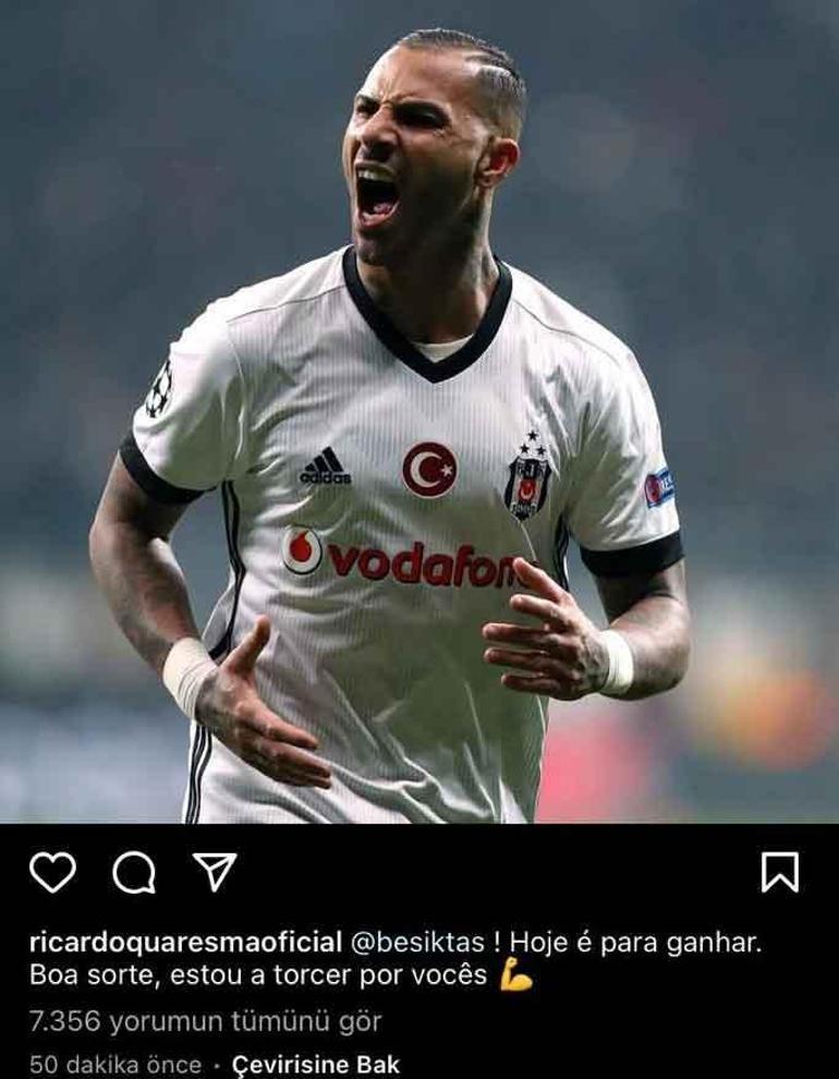 Quaresmadan Beşiktaş paylaşımı