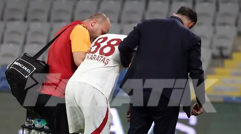 Galatasaraya kötü haber Maça devam edememişti