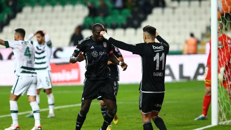 Konyaspor-Beşiktaş maçının ilk yarısında ilginç rakamlar İkinci yarıya çıkamadı