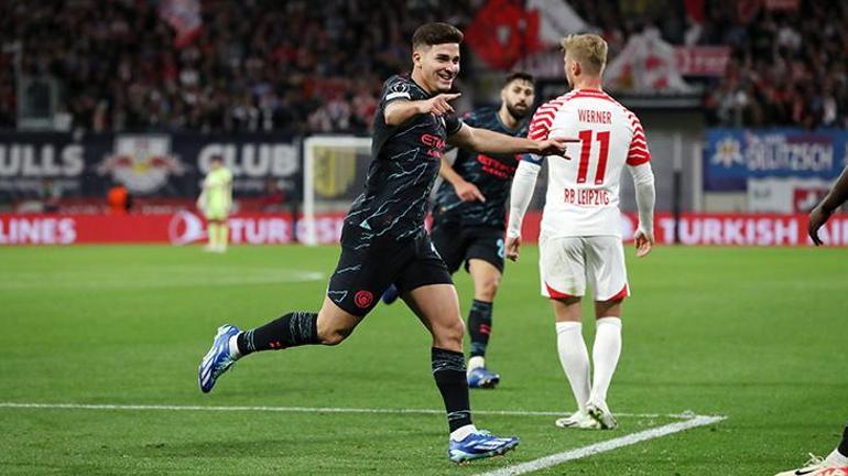 Süper Yedek Julian Alvarez ÖZET |  Leipzig-Manchester City maç sonucu: 1-3