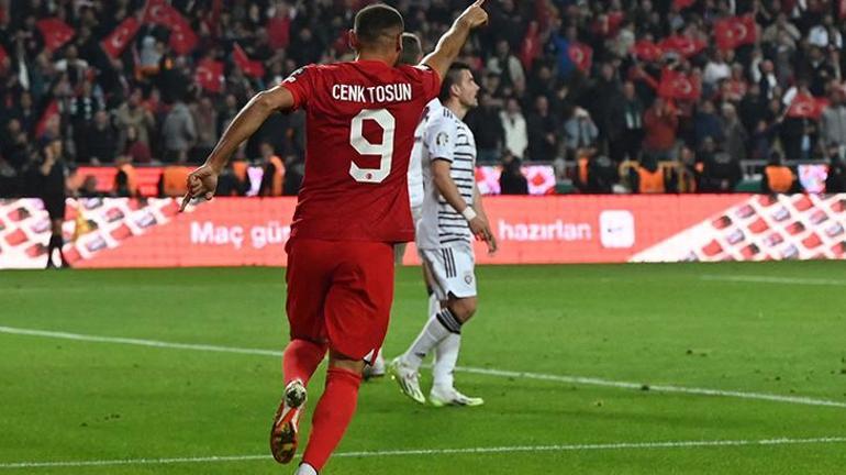 Cenk Tosun iki gol attı, Milli Takım tarihine geçti