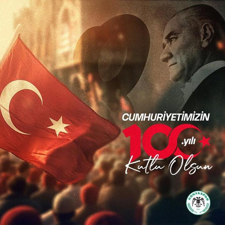 Türkiye Cumhuriyeti 100. yılını kutluyor Spor camiasından kutlama mesajı yağdı