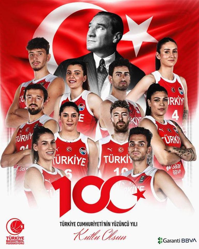 Türkiye Cumhuriyeti 100. yılını kutluyor Spor camiasından kutlama mesajı yağdı