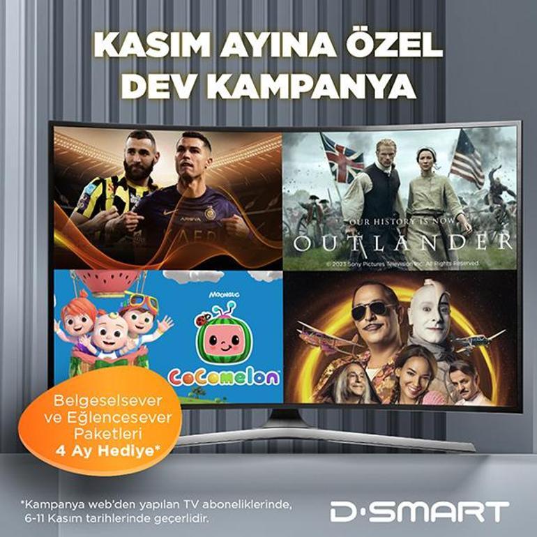 D-Smart ve D-Smart GOdan dev kampanya 4 ay boyunca hediye