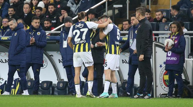 Fenerbahçede sakatlık şoku Miguel Crespo oyuna devam edemedi...