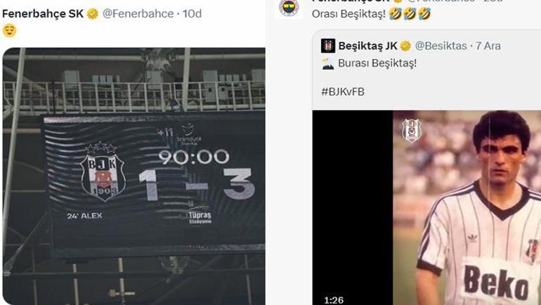Derbi sonrası Fenerbahçeden Beşiktaşa gönderme Flaş paylaşım