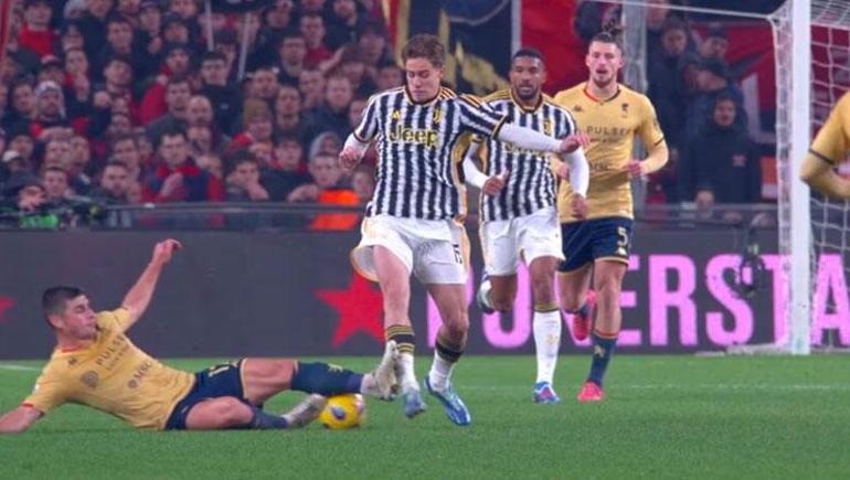Genoa - Juventus maçında hakemden iki büyük hata Kenan Yıldız zor kurtuldu