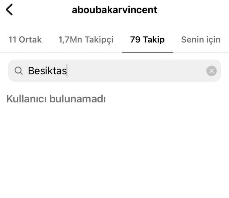 Aboubakardan Beşiktaşa karşı olay hamle Taraftar buna çok kızacak