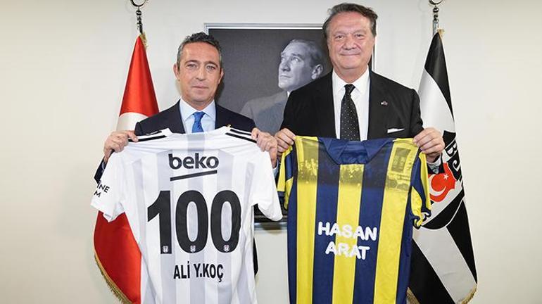 Fenerbahçe Başkanı Ali Koçtan Beşiktaş Başkanı Hasan Arata ziyaret