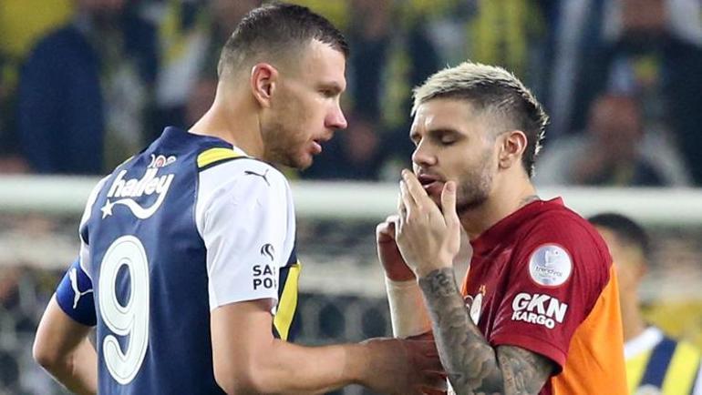 Fenerbahçe - Galatasaray derbisinde olay Dzeko ve Icardi arasında tartışma çıktı