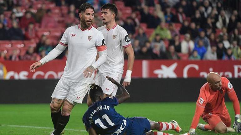 Sevillada Sergio Ramos taraftarla tartıştı: Çenenizi kapatın
