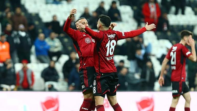 Beşiktaş Fernando Santosla kazanmaya devam Kupaya Cenk Tosun damgası