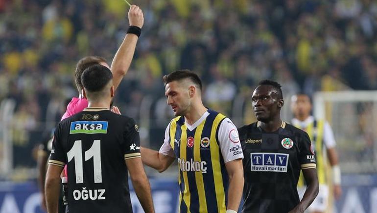 Fenerbahçe - Alanyaspor maçında yüksek tansiyon İlk yarıda 7 sarı kart, saha içinde gerilim, tünelde kavga...