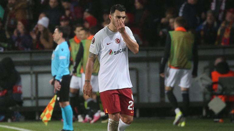 Sparta Prag - Galatasaray maçına damga vuran kırmızı kartlar Kaderi değiştiren Kaan Ayhan, maç sonu da Okan Buruk...