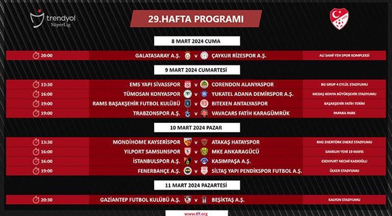 SON DAKİKA | Galatasarayın maçının günü değişti
