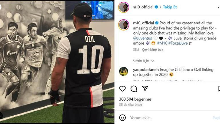 Mesut Özil, Juventus formasını giydi İtiraf etti: İtalyan aşkım...