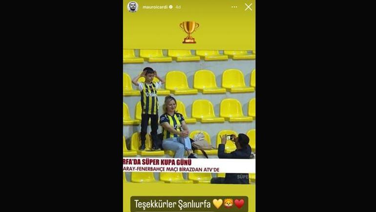 Mauro Icardiden Süper Kupa sonrası flaş paylaşım Fenerbahçe...