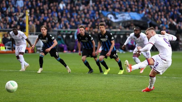 Halil Umut Meler damga vurdu Fiorentina, Club Bruggeü eledi, Konferans Liginde yarı finale yükseldi
