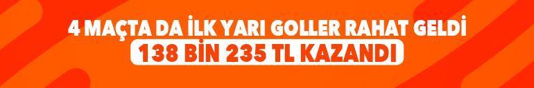 4 maça da İlk Yarı 1.5 Üst oynadı, 138 bin 235 TL kazandı.