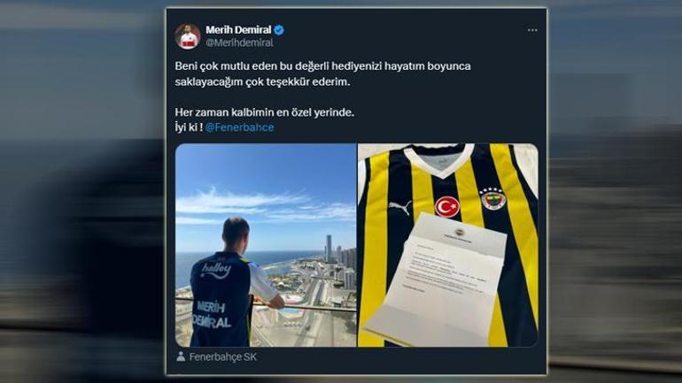 Merih Demiraldan Fenerbahçe paylaşımı: Hayatım boyunca saklayacağım