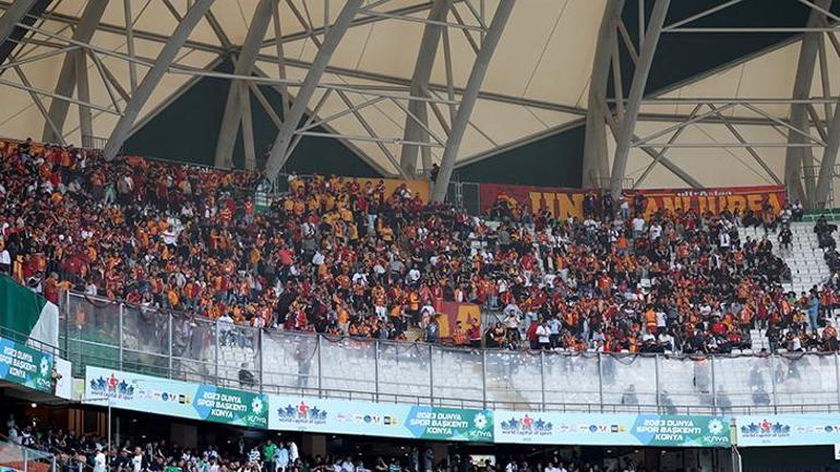 Galatasarayda taraftarın şampiyonluğa etkisi Konya Stadı’nı Aslantepe’ye çevirdiler