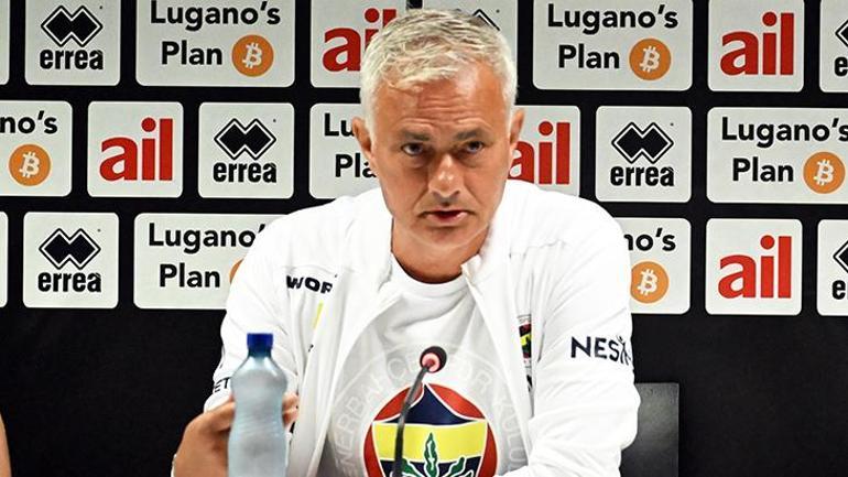 Fenerbahçede Jose Mourinhodan Lugano maçı sözleri Avantaj yaratmaya çalışıyorlar