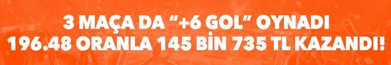 3 maça da “+6 gol” oynadı, 196.48 oranla 145 bin 735 TL kazandı