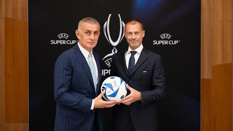 TFF Başkanı İbrahim Hacıosmanoğlu, UEFA Başkanı Aleksander Ceferin ile bir araya geldi