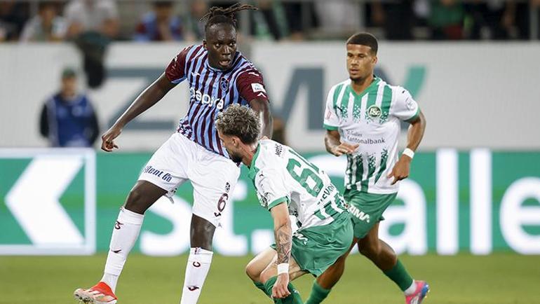 (ÖZET) TUR TRABZONA KALDI St. Gallen - Trabzonspor maç sonucu: 0-0