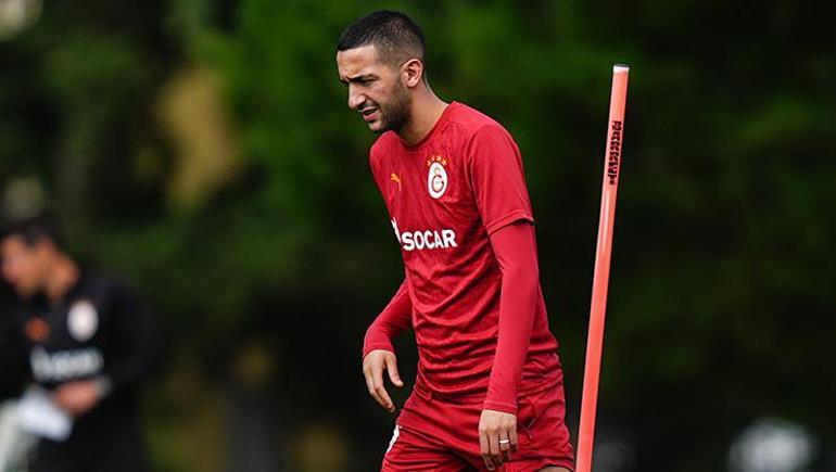 Galatasaray antrenmanında Hakim Ziyech sürprizi