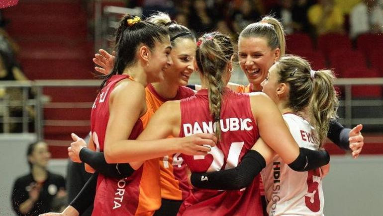 Galatasaray Daikin Vakıfbankı set vermeden devirdi