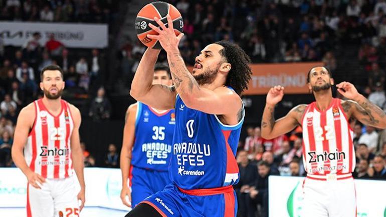 Shane Larkin şov galibiyeti getirdi (ÖZET) Anadolu Efes-Olympiakos maç sonucu: 91-89