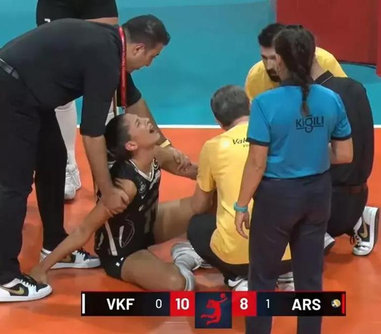 VakıfBankta sakatlığı sonrası Derya Cebecioğludan ilk açıklama Tedavim...