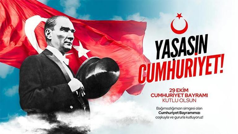 29 Ekim Cumhuriyet Bayramı mesajları (Türk Bayrağı ve Atatürk resimli) En güzel, anlamlı, uzun ve kısa, özel, yazılı, 29 Ekim kutlama sözleri 2024