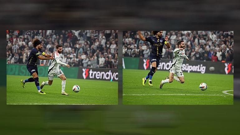 Beşiktaş-Kasımpaşa maçına damga vuran pozisyon Rafa Silva yerde kaldı, taraftalar penaltı bekledi