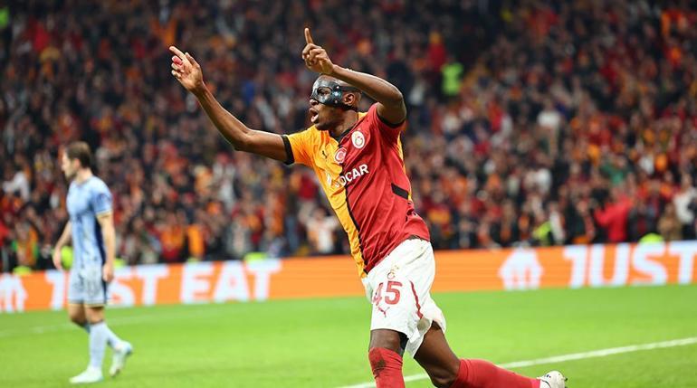 Galatasarayda Victor Osimhen şov sürüyor Avrupada da açılışı yaptı...