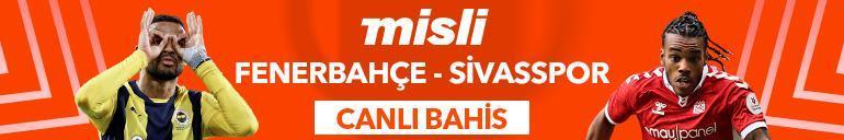 Fenerbahçe - Sivasspor maçı öncesi takımlarda son durum, muhtemel 11ler... Karşılaşmanın heyecanı en yüksek oranlarla Mislide