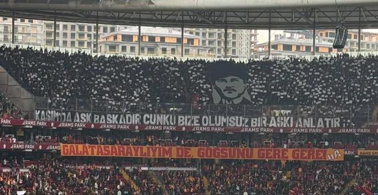 Galatasaray-Samsunspor maçı öncesi 10 Kasımda Mustafa Kemal Atatürk duygusal koreografi