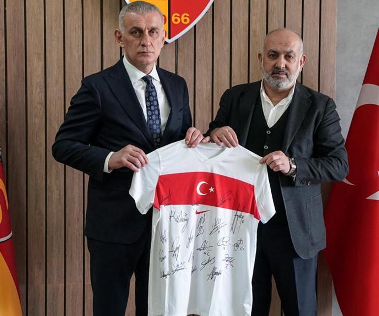 TFF Başkanı İbrahim Hacıosmanoğlundan Kayserispora ziyaret