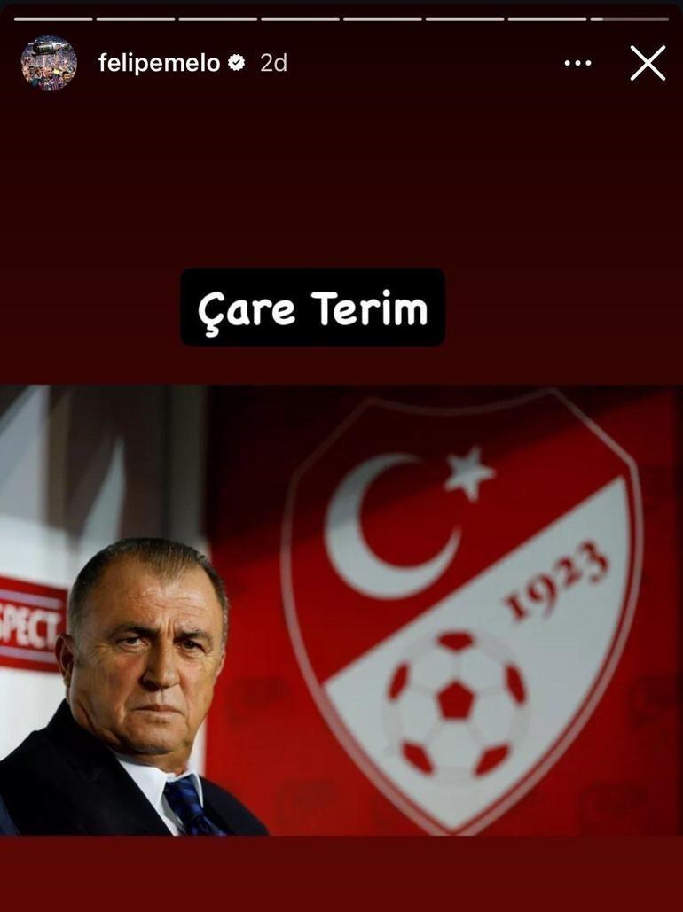 Karadağ yenilgisi sonrası Felipe Melodan olay Fatih Terim çağrısı