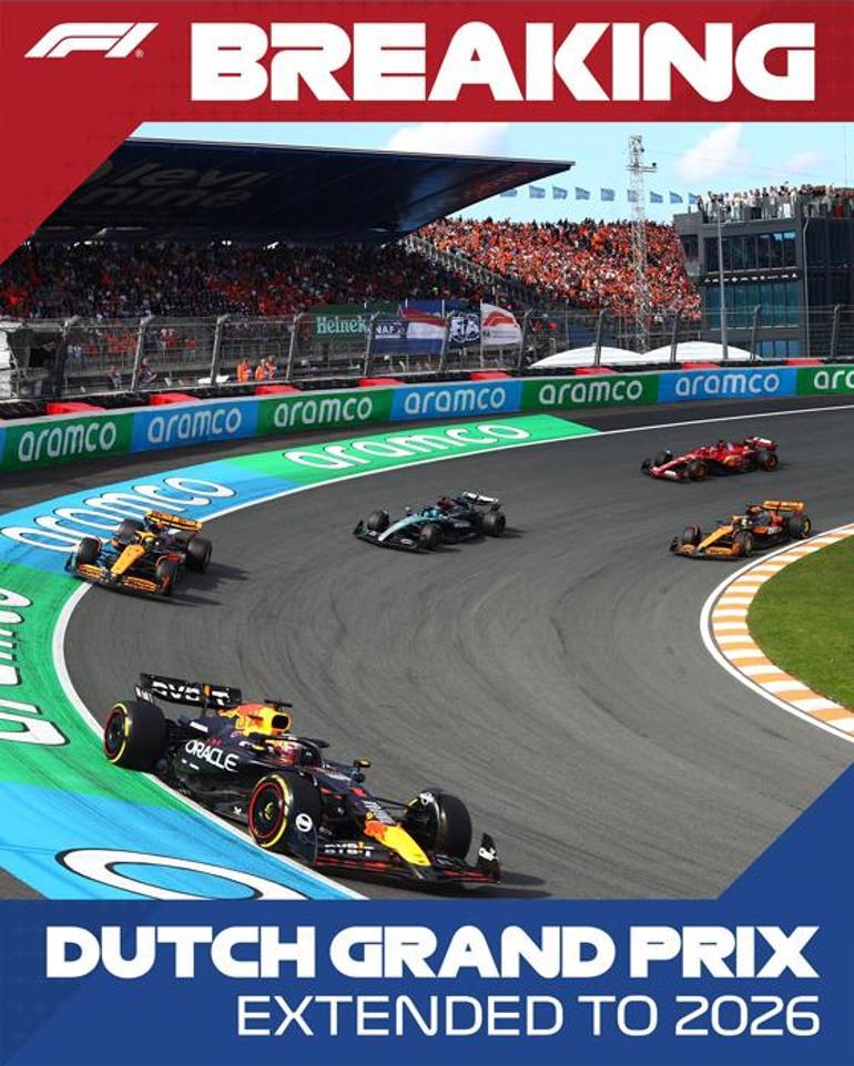 Formula 1de Hollanda GPsi 2026dan itibaren yarış takviminde yer almayacak