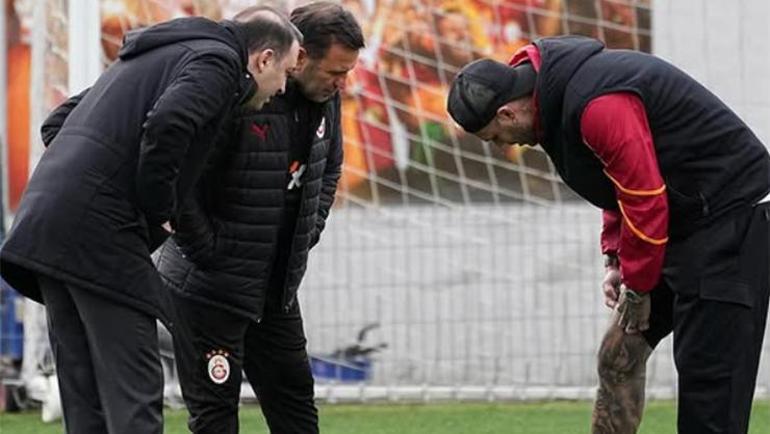 İstanbula dönen Mauro Icardiden ayağının tozuyla Galatasaray paylaşımı Kral evinde her şey yolunda