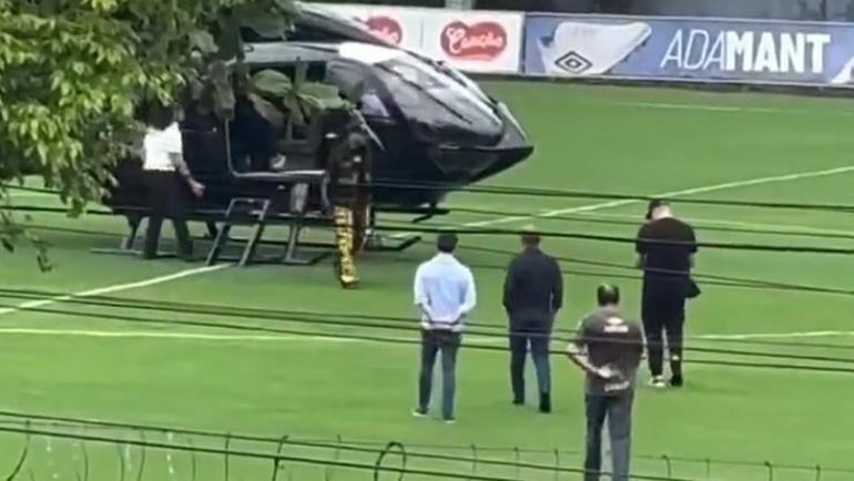 Santosa geri dönen Neymar antrenmanlara helikopterler gidiyor