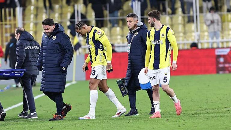 Fenerbahçede sakatlık şoku 3 yıldızı maça devam edemedi