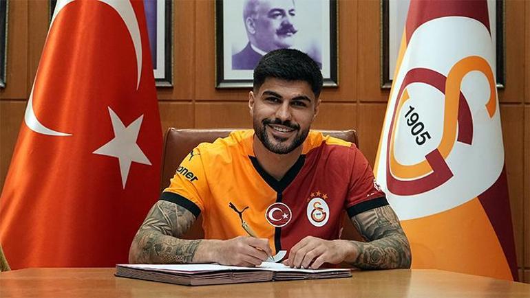 Galatasarayın yeni transferi Eren Elmalı formayı giydi Mutlu olduğum yerdeyim