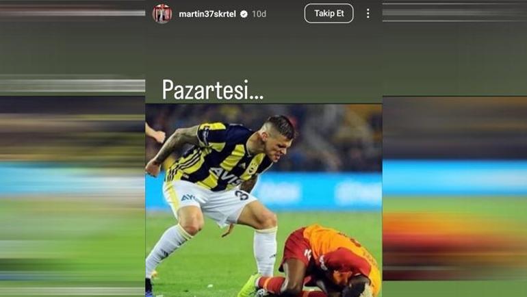 Eski Fenerbahçeli Martin Skrtelden Galatasaray derbisi öncesi olay paylaşım