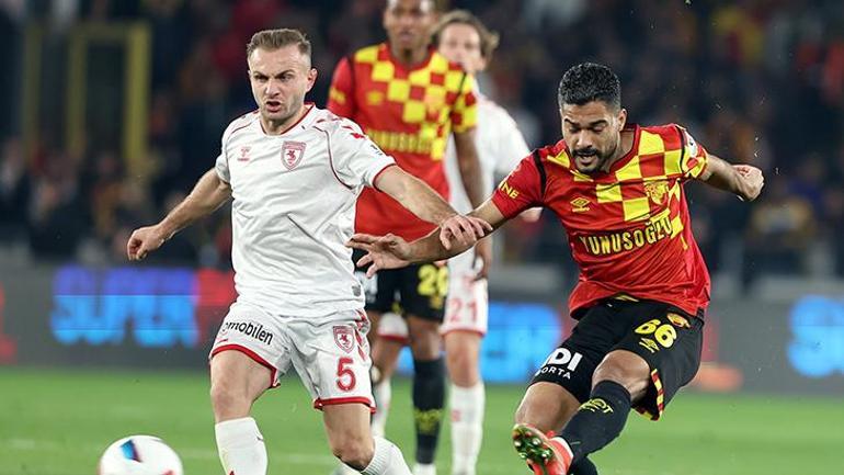 SAMSUNSPOR DEPLASMANDA 90+3TE GÜLDÜ Göztepe - Samsunspor maçı sonucu: 2-2